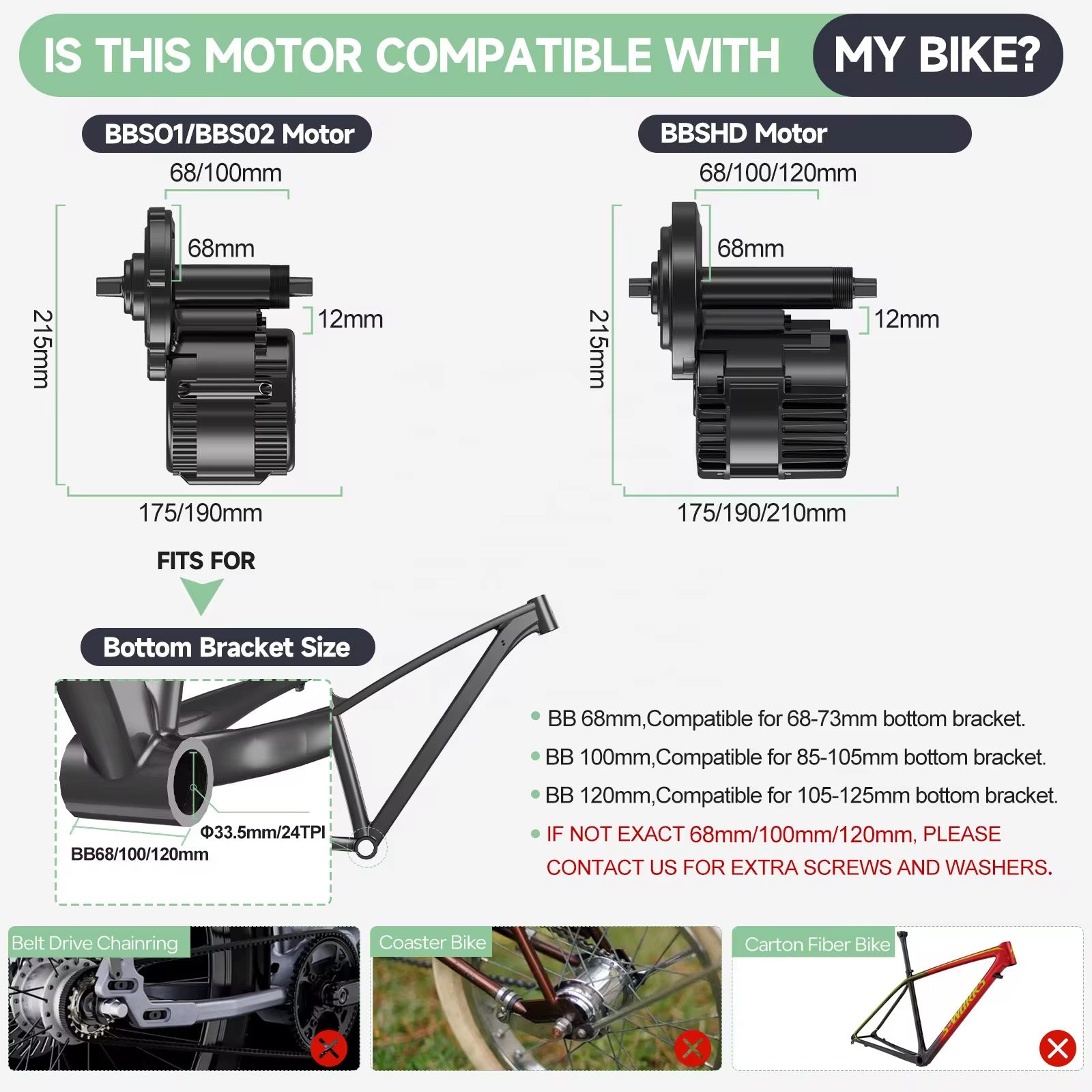 Bafang BBS Mid-Motor Electric Bike Conversion Kit 250w & 36v Battery Package ( Road legal)